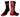 TCK socks Black/Red/White / Large Nebraska Cornhuskers Socks Static Crew