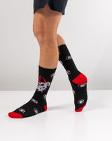 TCK socks Black/Red/White / Medium Georgia Bulldogs Mayhem Crew Socks (Imported)