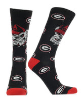 TCK socks Black/Red/White / Medium Georgia Bulldogs Mayhem Crew Socks (Imported)