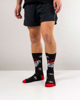 TCK socks Black/Red/White / Medium Georgia Bulldogs Mayhem Crew Socks (Imported)