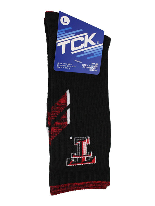 TCK socks Black/Scarlet / Large Texas Tech Red Raiders Socks Texas Tech University Red Raiders Champion Crew Socks