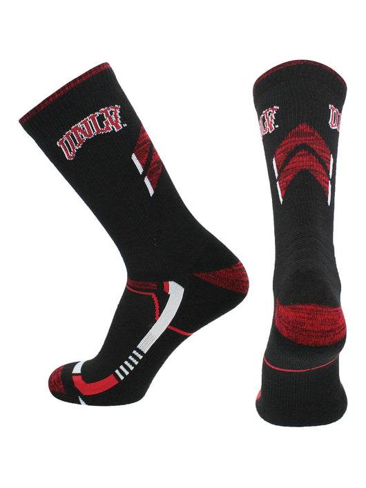 TCK socks Black/Scarlet / Large UNLV Rebels Socks University of Nevada Las Vegas Rebels Champion Crew Socks