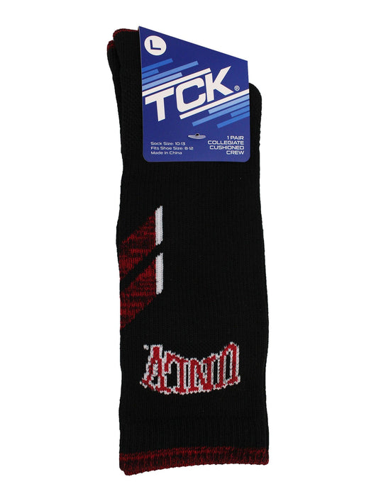 TCK socks Black/Scarlet / Large UNLV Rebels Socks University of Nevada Las Vegas Rebels Champion Crew Socks