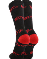 TCK socks Black/Scarlet / Medium Ohio State Buckeyes Mayhem Crew Socks (Imported)