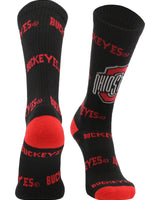 TCK socks Black/Scarlet / Medium Ohio State Buckeyes Mayhem Crew Socks (Imported)
