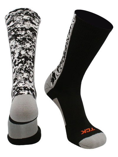 TCK socks Black / Small Digital Camo Crew Socks