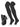 TCK socks Black / Small Pro Plus Performance Prosport Over the Knee Socks Belt Combo