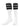 TCK socks Black / Small Retro 3 Stripe OTC Tube Socks