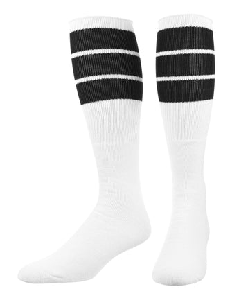 TCK socks Black / Small Retro 3 Stripe OTC Tube Socks