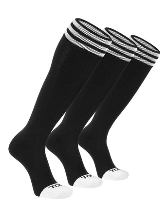 TCK socks Black/White 3-Pack / X-Small Prosport Trio Striped Socks