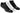 TCK socks Black/White/Graphite-3 Pair / Medium Athletic No Show Socks 3-pack