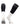 TCK socks Black/White / Large End Zone Over the Calf Football Socks