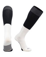 TCK socks Black/White / Large End Zone Over the Calf Football Socks