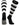 TCK socks Black/White / Large Hoop Striped Rugby Socks
