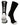 TCK socks Black/White / Large Midline Lacrosse Logo Crew Socks