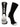 TCK socks Black/White / Large Midline Lacrosse Logo Crew Socks