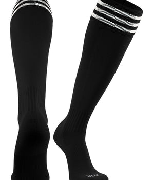 TCK socks Black/White / Medium Finale 3-Stripe Soccer Socks