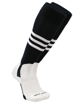 TCK socks Black/White / Small TCK Baseball Stirrup Socks with Stripes Pattern B