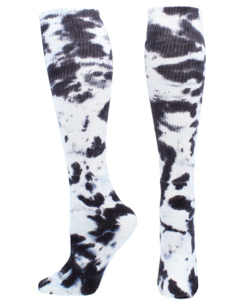TCK socks Black/White / Small Tie Dye Multisport Tube Socks