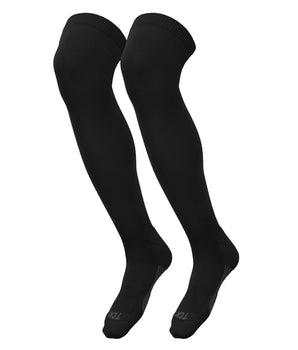 TCK socks Black / X-Large TCK Dugout Over the Knee Socks For Baseball, Softball, Football Solid Team Colors