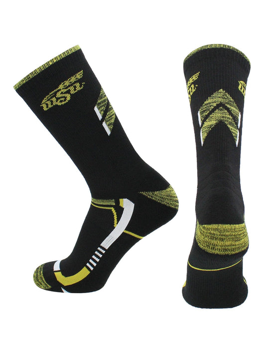 TCK socks Black/Yellow / Large Wichita State Shockers Socks Wichita State University Shockers Champion Crew Socks