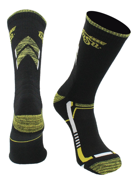 TCK socks Black/Yellow / Large Wichita State Shockers Socks Wichita State University Shockers Champion Crew Socks