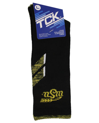 TCK socks Black/Yellow / Large Wichita State Shockers Socks Wichita State University Shockers Champion Crew Socks