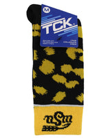 TCK socks Black/Yellow / Medium Wichita State Shockers Socks Womens Savage Crew Socks