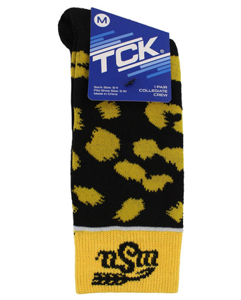 TCK socks Black/Yellow / Medium Wichita State Shockers Socks Womens Savage Crew Socks
