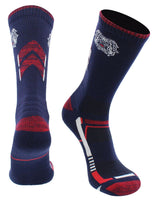 TCK NCAA Performance Champion Crew Socks – Fresno State Bulldogs, Blue/Cardinal, Large