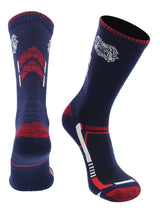 TCK NCAA Performance Champion Crew Socks – Fresno State Bulldogs, Blue/Cardinal, Large