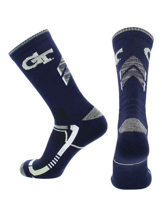 TCK socks Blue/Gold / Large Georgia Tech Yellow Jackets Socks Georgia Tech University Yellow Jackets Champion Crew Socks