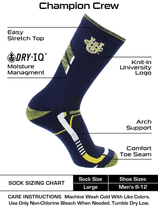 TCK socks Blue/Gold / Large UC Irvine Anteaters Socks University of California Irvine Anteaters Champion Crew Socks