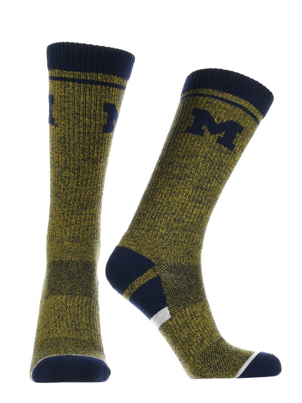 TCK socks Blue/Maize / Large Michigan Wolverines Socks Victory Parade Crew Length