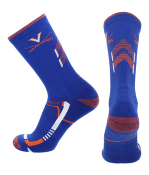 TCK socks Blue/Orange / Large Virginia Cavaliers Socks University of Virginia Cavaliers Champion Crew Socks