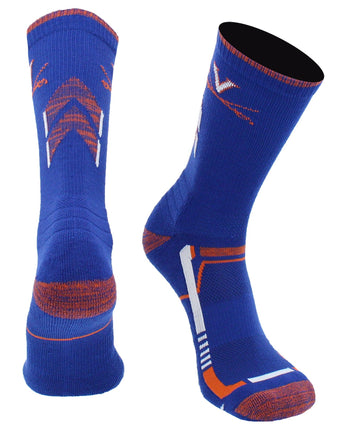 TCK socks Blue/Orange / Large Virginia Cavaliers Socks University of Virginia Cavaliers Champion Crew Socks