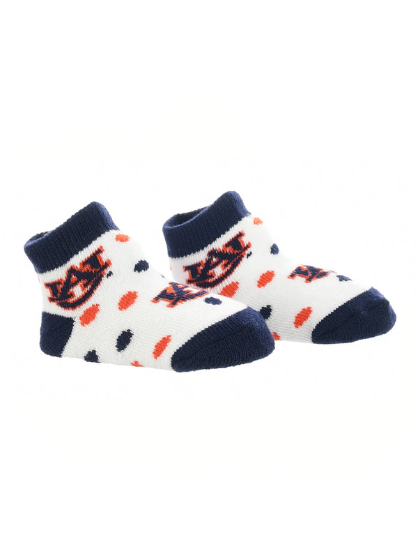TCK socks Blue/Orange/White / 2T-4T Auburn Tigers Toddler Socks Low Cut Little Fan
