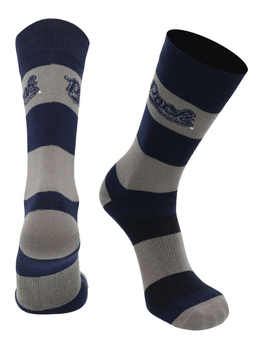 TCK socks Blue/Silver / Large Nevada Wolf Pack Socks Game Day Striped Crew Socks