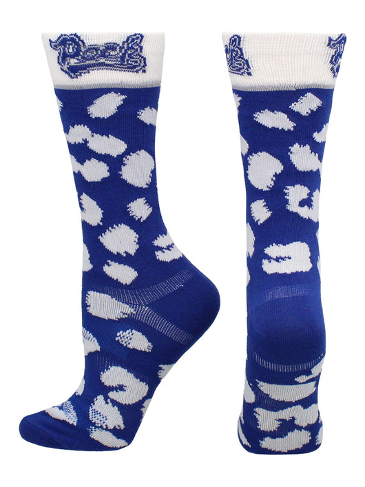 TCK socks Blue/White / Medium Nevada Wolf Pack Socks Womens Savage Crew Socks