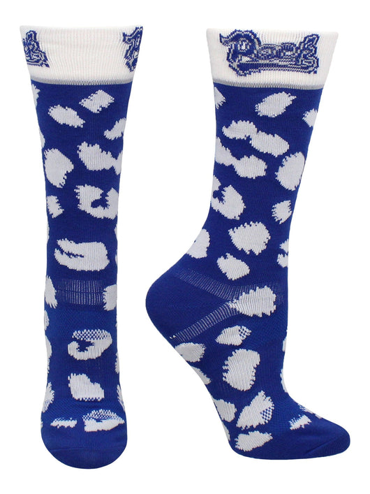TCK socks Blue/White / Medium Nevada Wolf Pack Socks Womens Savage Crew Socks