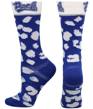 TCK socks Blue/White / Medium Nevada Wolf Pack Socks Womens Savage Crew Socks