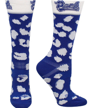 TCK socks Blue/White / Medium Nevada Wolf Pack Socks Womens Savage Crew Socks