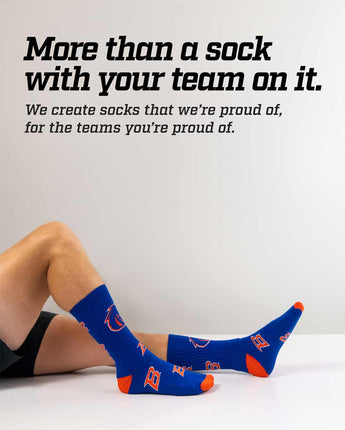 TCK socks Boise State Broncos Mayhem Crew Socks (Made in USA)