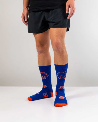 TCK socks Boise State Broncos Mayhem Crew Socks (Made in USA)