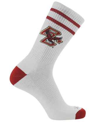 NCAA Vintage College Striped Socks - Boston College Eagles (Large)