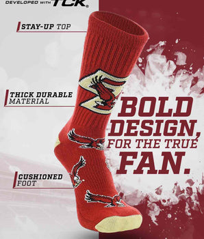 TCK socks Boston College Eagles Mayhem Crew Socks (Made in USA)