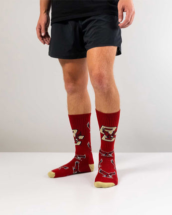 TCK socks Boston College Eagles Mayhem Crew Socks (Made in USA)