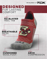 TCK socks Boston College Eagles Tour No Show Tab Socks - Made in USA