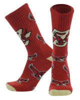 TCK socks Boston College Maroon/Vegas Gold/White / Large Boston College Eagles Mayhem Crew Socks (Made in USA)