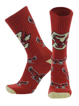 TCK socks Boston College Maroon/Vegas Gold/White / Large Boston College Eagles Mayhem Crew Socks (Made in USA)